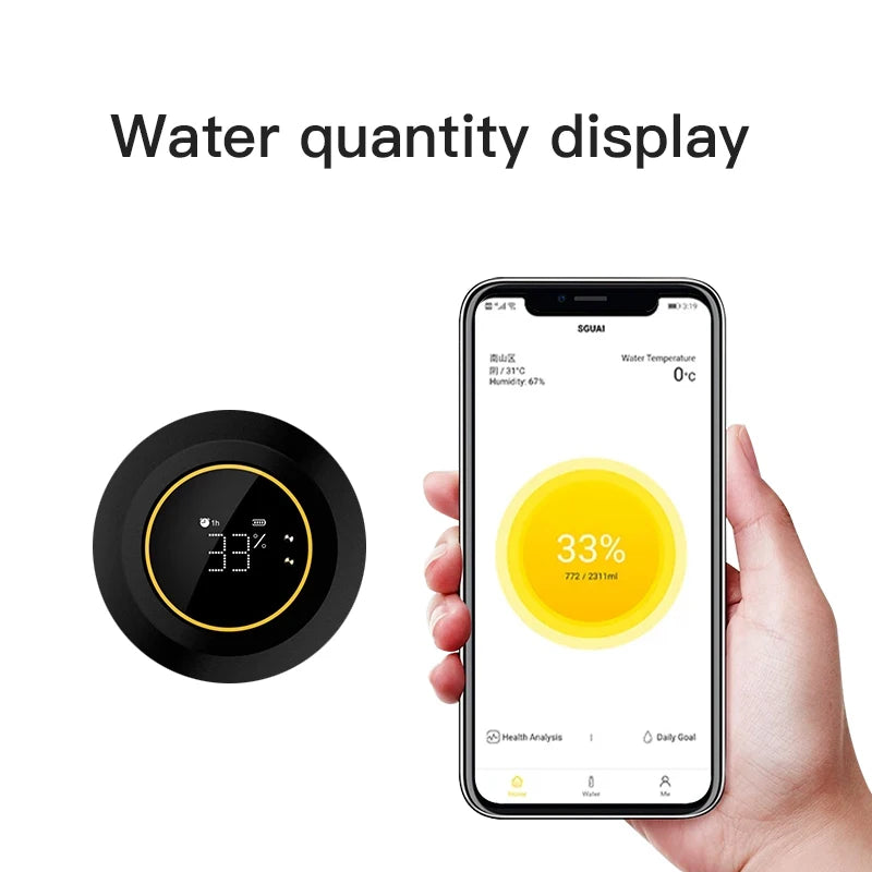 Prima Water Bottle Bluetooth Smart Water Bottle Drinking Reminder Temperature Display Water Consumption Record Warm and Cold Insulation Bottle