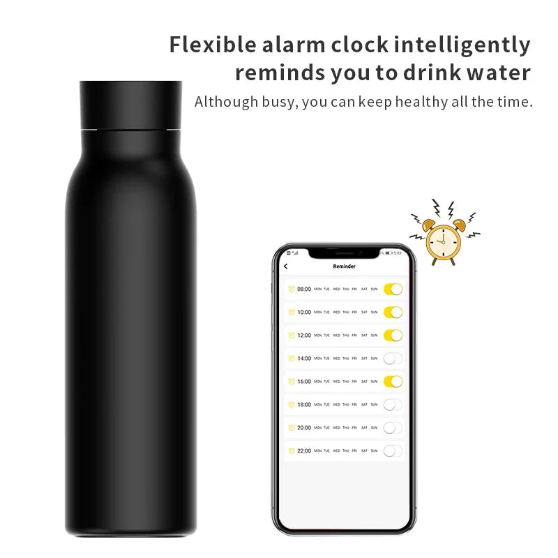 Prima Water Bottle Bluetooth Smart Water Bottle Drinking Reminder Temperature Display Water Consumption Record Warm and Cold Insulation Bottle